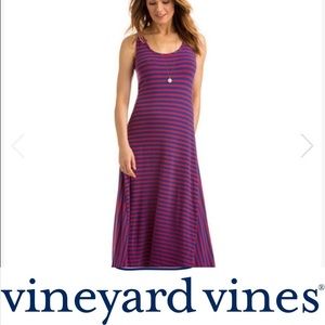 *SALE* Vineyard Vines Striped Scoop Neck High-Low Maxi Dress Size Small